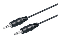 Jack 3.5 Stereo Male to Jack 3.5 Stereo Male Cable, 1.5 m - Golden - WIR255