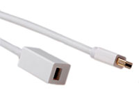 mini-DisplayPort (miniDP) Male to mini-DisplayPort (miniDP) Female Cable - 1 m - AK3955