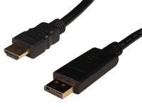 Cordon DisplayPort Mâle - HDMI - 1,8 m