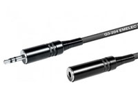 2 3.5 Stereo Jack Male to 3.5 Stereo Jack Female Cable - 3 m - Professional - EQ677503S
