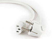 SCHUKO to IEC 60320 C13 Female Power Cable - 1.8 m - White