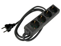 4 Socket Multi-Plug Adapter with Earthing Contact - 5 m - EB4STB-5-G