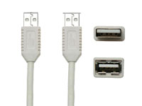 USB-A Male to USB-A Femalle - USB 2.0 Cable - 1.8 m - 38.402/1.8