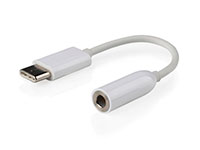 Cable USB 3.1 - USB-C Macho a Jack 3,5 Hembra Estéreo - 0,15 m - CCA-UC3.5F-01