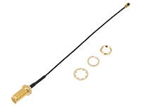 Cable RF UFL (Ufl/U.FL/IPX/IPEX)  a RP-SMA hembra - 0,10 m
