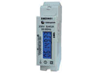 Medidor Energia Trilho DIN - Medidor kWh Monofásico - 1 Módulo - EMDIN01