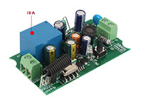 Receptor sem fio 433 MHz 1 canal 230 Vac