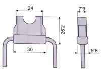 Porte Fusible - Lame Enfichable - avec Fil - 4,8 mm