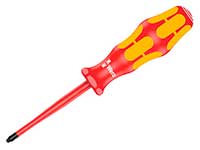 Wera 165 iS PZ/S # 1 x 80 mm - Destornillador Pozidriv Aislado - VDE - 05006465001