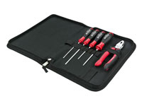 Wiha WH37112 - Tool Case with 4 Softfinish® Electric Screwdrivers and Industrial Universal Pliers