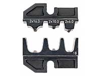 Knipex - Mordaza intercambiable para Punteras Huecas Dobles - 2x6/2x10/2x16 mm² - 97 49 18