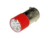 Lámpara Led Miniatura Bayoneta BA9S - 24V - Rojo
