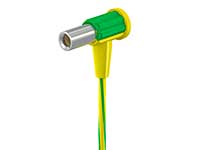 Stäubli POAG-EC-200/1 - Conexión Banana Ø6mm Acodada - Extremo libre - 4.0 mm² - Uso médico - Equipotencial - 2 m - 55.3232-20020