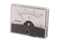 Instrumento Panel Voltímetro Analógico 60 x 47 mm - 30 V cc - AVM6030
