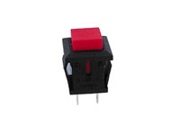 Panel-Mount Push Button Switch - 1NO - Red - 11.529.P
