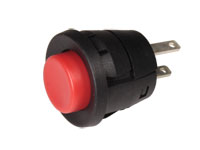 Panel-Mount Push Button Switch - 1NO - Red