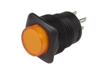 Serie 35 - Panel-Mount Push Button Switch - Interlocked - 1NO - Amber - R1394A/A