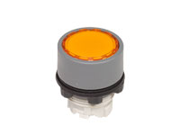EAO Serie 44 - Actuator, Illuminated Push Button - 22 mm - Yellow - 44-746.64