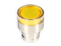 Serie BZ - Actuador Pulsador Amarillo Iluminado - Ø22,5 mm