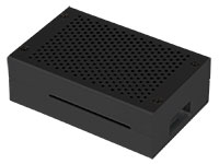 jOY-it ALUMINIUM CASE - Caja Raspberry Pi 4 Modelo B - Aluminio - Negro - RB-AlucaseP4+01B
