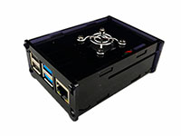 Caja Raspberry Pi 4 Negra Modelo B - Con Ventilador