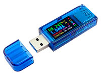 jOY-it MINI VOLT-/AMPEREMETER - Medidor USB - Voltímetro, Amperímetro, Consumo, Temperatura, Impedancia - JT-AT34