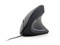 Gembird MUS-ERGO-01 - Ergonomic Mouse Black USB 6 Buttons  - PE2132081