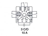 TE Connectivity MT321012 - Medium Power Plug-in Relay 12 Vdc - TE-6-1393091-8