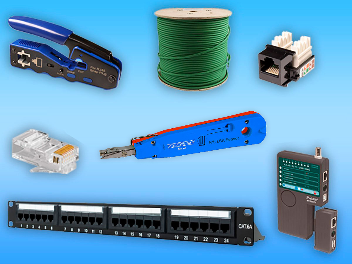 Componentes y herramientas para redes ethernet