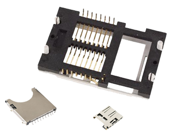 Smart card, SD, microSD Connectors