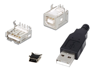 USB connectors, mini USB
