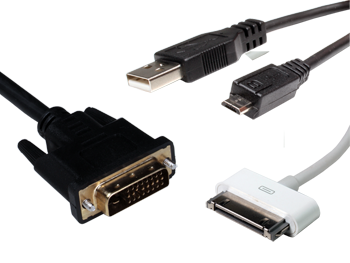 Cabos USB e multimédia