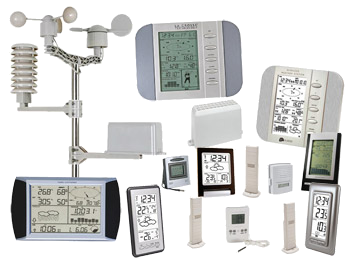 Estaciones Meteorológicas, Sistemas de Suelo y Termómetros