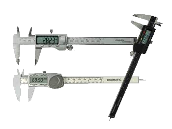 Calipers, micrometers and rulers