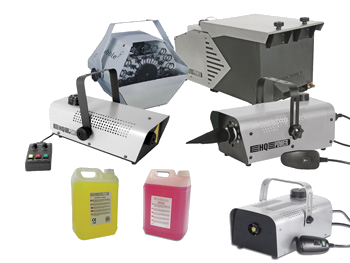 Máquinas de Humo, Niebla, Nieve, Burbujas, …