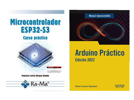 Books about Arduino, ESP32, microcontrollers, etc.