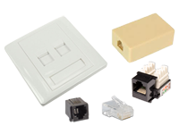 120 Connecteurs RJ11 Mâles 4P4C - Noyau Cuivre Doré 3µ - Pour Câbles Téléphoniques Plats Ou Ronds
